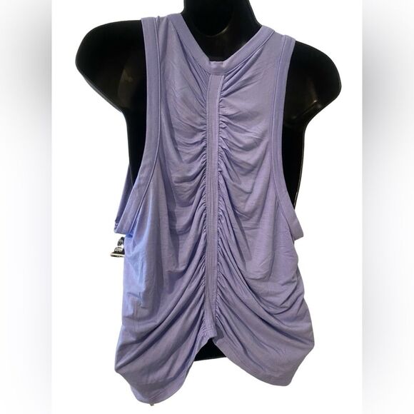 Cycle House light purple racer back ruched tank top by Marika NWT size XL - Picture 6 of 13